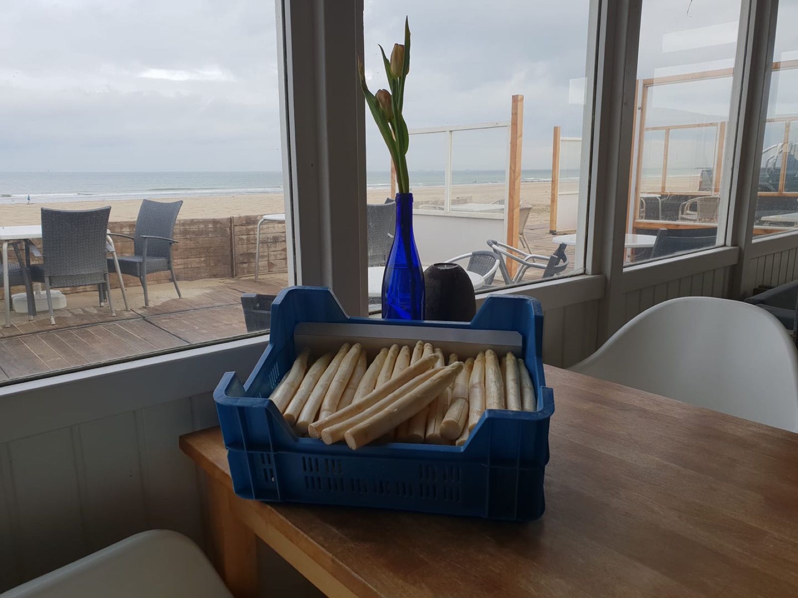 Zeezicht vanaf het terras van @thebeach